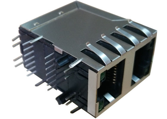 DA1T002I3 / DA1T101J1 Stacked RJ45 2x1 Integrated Gigabit Ethernet Modular Jack