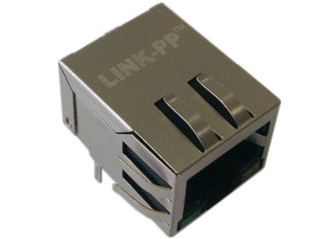 Των πράσινων οδηγήσεων Rj45 μορφωματικό βούλωμα Ethernet 10/100Mbps λιμένων LPJ0012GFNL ενιαίο