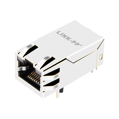 1840744-5 μορφωματική Jack 1000base-τ 1X1 ετικέττα GIGABIT RJ45 επάνω στις οδηγήσεις GY/G