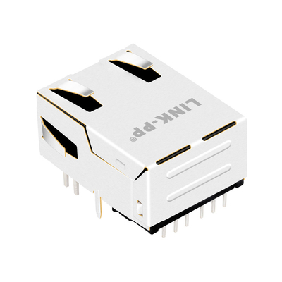 1840428-5 ετικέττα Magnetics Jack 1000base-τ μικρής ακτινοβολίας GIGABIT RJ45 κάτω από τις οδηγήσεις GO/G