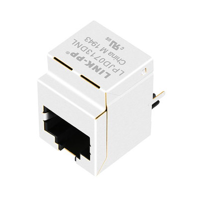 HFJV1-1G01RL 1000 βάση-τ RJ45 ο κάθετος Jack χωρίς Leds LPJD0713DNL
