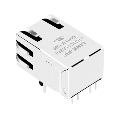 1x1 Tab-UP Pulse Jack RJ45 LED συνδετήρας AutoMDIX 100 βάση TX