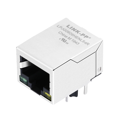 LPJG0926HENLS4R PoE+ RJ45 σύνδεσμος με επανακλίση μέσω τρύπας