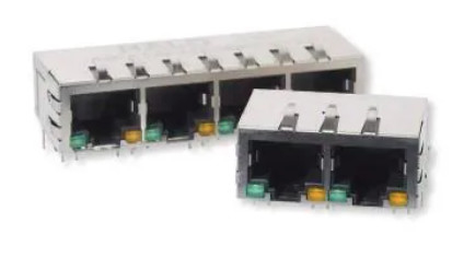 1x4 RJ45 σύνδεσμος HFJ14-1G01ER-L12RL για εφαρμογές Gigabit Ethernet