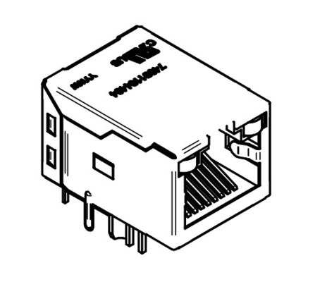 WE RJ45 74991104404 Ενσωματωμένα μαγνητικά RJ45 10/100/1000BASE-T