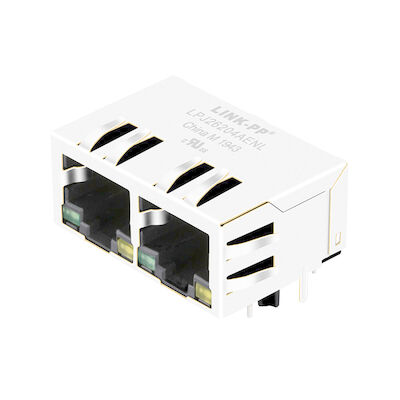 Διπλός λιμένας Magjack, συνδετήρας διαγώνιο Pluse J8064D628ANL LPJ26204AENL Rj45 10/100BT