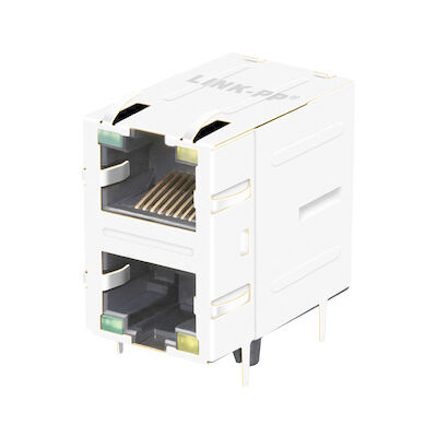 λιμένας RJ45 ο μορφωματικός Jack 2301997-5 10/100 βάση-τ 2x1 με Magnetics LPJ17003-8AENL
