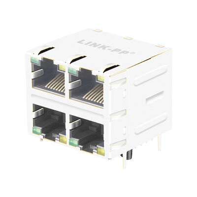 Xrjd-s-22-8-4 ενιαίες κατασκευές LPJE107-0AHNL PCB Jack εισόδων πλευράς λιμένων λιμένων 2x2 της Κίνας
