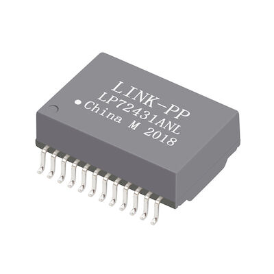 βάση 749052051 10G - Τ 24 ενιαίες ενότητες LP72431ANL μετασχηματιστών του τοπικού LAN λιμένων 1A SMD PoE+ καρφιτσών