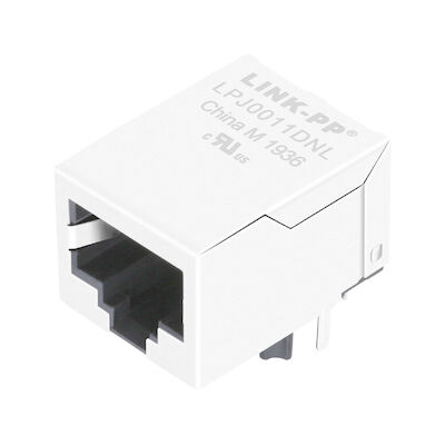 J00005NL Δικαίος γωνία RJ45 Συνδέτης LPJ0011DNL Προστατευμένος χωρίς LED