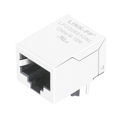 RB1-106BAM1A ο ενσωματωμένος Rj45 Jack, ενιαίος λιμένας 10/100/1000 LPJG0801DNL Gigabit