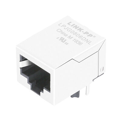 HR901130A RJ45 με ενσωματωμένο 10/100BT Magnetics προστατευμένο THT LPJG0806DNL