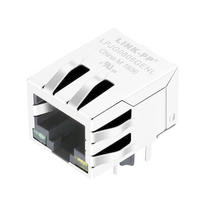 Arj11e-MCSS | LPJG0806GENL μαγνητικός μετασχηματιστής 1000Base RJ45 Jack που ενσωματώνεται