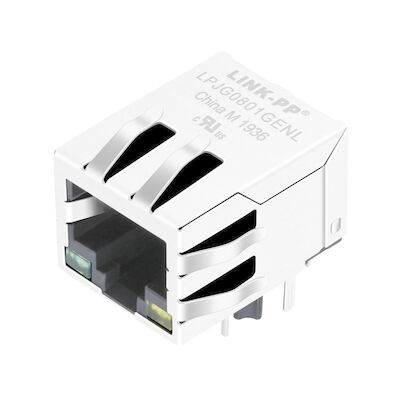 LPJG0801GENL διαγώνιο MIC38013-0155T-LF3 10 συνδετήρας GigaBit Ethernet καρφιτσών Rj45