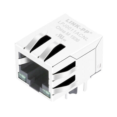Ethernet LPJ0011ACNL RJ45 1 X 10/100 δείκτες των οδηγήσεων Mbit 8p8c