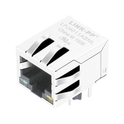 LPJ4011ABNL διαγώνιο MIC24013-5104T-LF3 10/100Mbps Rj45 με των οδηγήσεων 74990112121