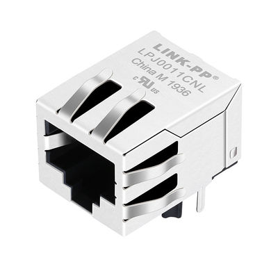 RB1-105B8K1A ο μαγνητικός RJ45 Jack 10/100Base-τ ετικέττα-κάτω από το PCB Jack