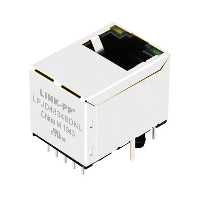 JXD3-0002NL η κατακόρυφος τοποθετεί RJ45 χωρίς μαγνητικό Jack με LEDs