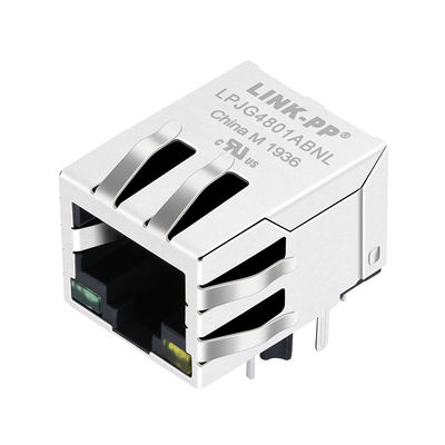 1500Vmrs RJ45 ο μορφωματικός Jack, XFGIG8M-CAGY1-4MS οδηγήσεων με το μετασχηματιστή 1000M