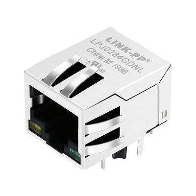 LPJ0284GDNL τα διαγώνια ενιαία PCB λιμένων Rj45 τοποθετούν το συνδετήρα arjp11b-masa-β-α-EMU2