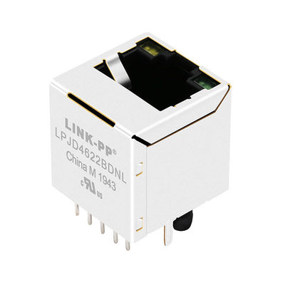 JXD2-9015NL 10/100 οδηγημένη Y/G κατακόρυφος βάση-τ τοποθετεί το συνδετήρα MagJack RJ45