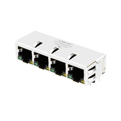 JXD0-4005NL RJ45 Γυναικεία σύνδεση 1x4 θύρα 8pin με LED