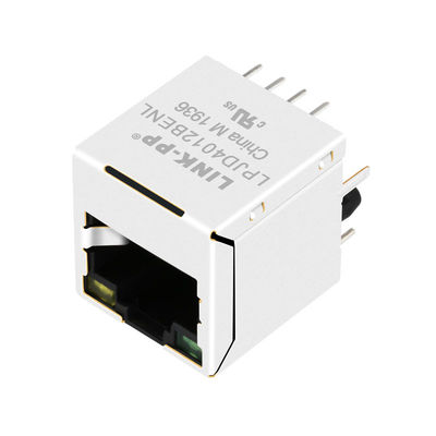 JXD2-0010NL, LPJD4012BENL κάθετο Magnetics Rj45 ο μορφωματικός Jack 10/100Mbps