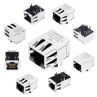 JXR0-0011NLT δίκτυο μαγνητικό RJ45 Jack του τοπικού LAN Sheilded 8P8C Cat5e επιτροπής μπαλωμάτων
