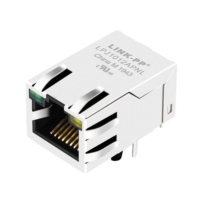 J1012F21R 10/100BT RJ45 με τον ενσωματωμένο προστατευμένο Magnetics συνδετήρα LPJ1012APNL
