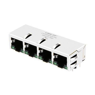 συνδετήρες των πράσινων οδηγήσεων 4x10/100Mbps PulseJack JX80-0022NL/LPJ46404AFNL Rj45