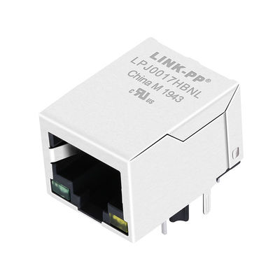 JD0-0011NL ένας λιμένας RJ45 Jack με τη δευτερεύουσα είσοδο 10/100 βάση-τ Magnetics