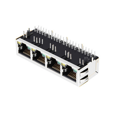 Πολυ-λιμένας RJ45 8P8C 100Base-τ Magnetics Ethernet Jack arj14a-masd-α-β-EMU2 1x4