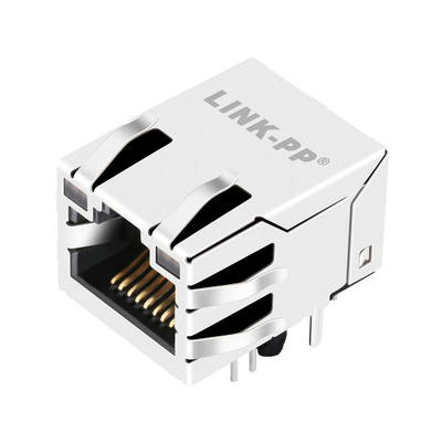 10/100 λιμένας θηλυκό RJ45 Jack A829-1A1T-91B ετικεττών βάση-τ πράσινος/κίτρινος οδηγημένος 1x1 επάνω