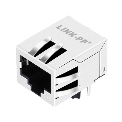10/100 ετικέττα βάση-τ JV026I21NLT 1 λιμένα Rj45 Ethernet Jack που προστατεύεται κάτω από χωρίς οδηγημένος