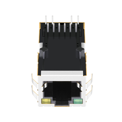 0826-1ax1-47-φ 10/100 βάση-τ ενιαίος ενσωματωμένος Magjack συνδετήρας λιμένων Rj45