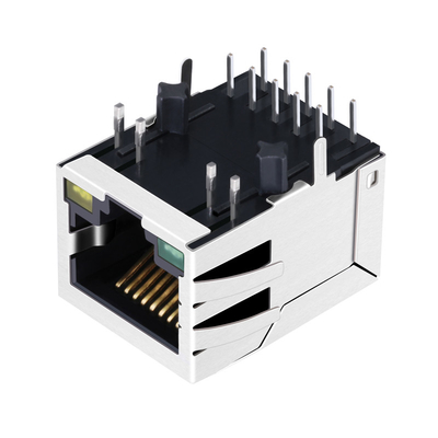 JXD0-9015NLT ετικέττα ΚΑΤΩ ΑΠΌ 1000 βάση-τ 10P8C μαγνητικό RJ45 Jack με G/Y που οδηγείται