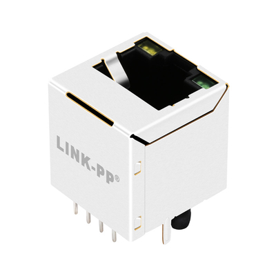 Ενιαίος λιμένας 1000base-τ ΚΆΘΕΤΟ RJ45 MagJack YELLOW/GREEN JXD2-0Z15NL που οδηγείται