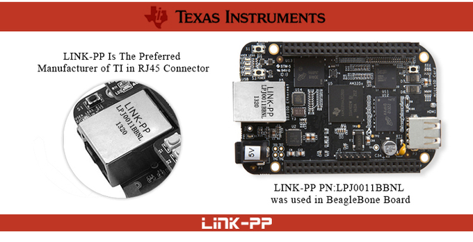Συνδετήρας του τοπικού LAN HR911105A HanRun RJ45, θηλυκός Jack Microduino λιμένας 4 8P8C 10/100BT
